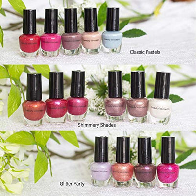 Beauty Concepts Nail Polish Collection - Pack of 15 Mini Nail Polish Set