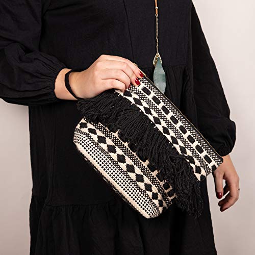 DwellStudio Vegan Clutch for Women -Wristlet, Purse, Woman's Hand Bag, Wallet, Beautiful Gift for Women