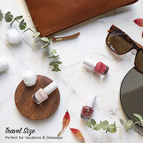 Live Green Nail Polish Set - 14 Mini Nail Polish Colors, Polish Kit for Fingernails and Toenails, 0.12 Fl Oz Each