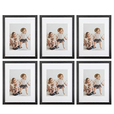 Sheffield Home Decor Collection- 9 Piece Picture Frame Set 11x14 in, Matted to 8x10