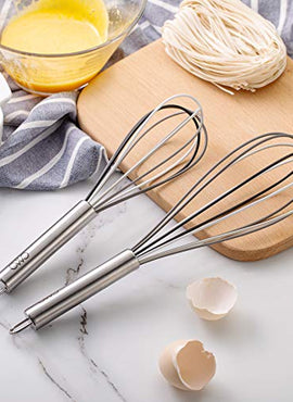 COOK with COLOR Set of 2 Whisks, 10
