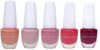 Beauty Concepts Nail Polish Collection - 5 Assorted Trendy Pink Nail Polish Colors