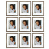 Sheffield Home Decor Collection- 9 Piece Picture Frame Set 11x14 in, Matted to 8x10