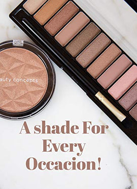 10 PC Cosmetic Collection-Eyeliner, Mascara, Lip Glosses, Highlighter, Eye Shadow and Brush by Beauty Concepts