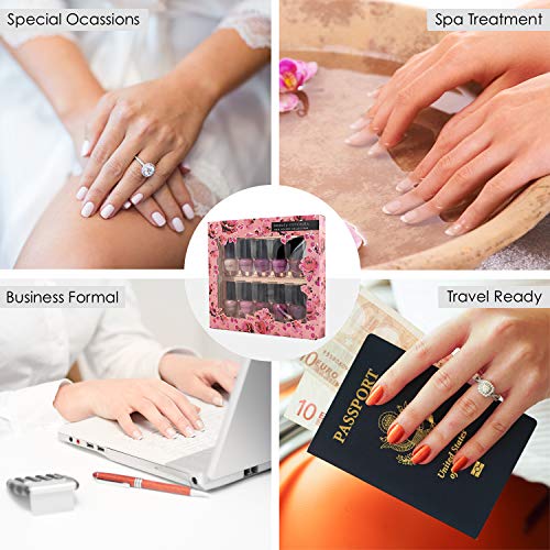 B.C. Beauty Concepts Nail Polish Set - 10 Mini Nail Polish Colors, Quick Dry Nail Polish for Women and Girls