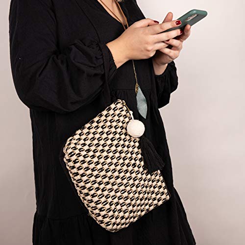 DwellStudio Vegan Clutch for Women -Wristlet, Purse, Woman's Hand Bag, Wallet, Beautiful Gift for Women