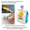 10 Piece Bag Clips with Magnet, Food Clips, Chip Clips, Bag Clips for Food Storage with Air Tight Seal Grip, Snack Bags and Food Bags (Black & White Collection)