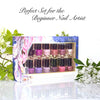 Nicole Miller Nail Polish Set, 14 MINI Nail Polish Colors, Polish Kit for Fingernails and Toenails