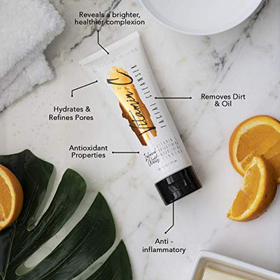 Clinical Works Vitamin C Facial Cleanser and Face Wash, 5.97 fl oz / 177 ml