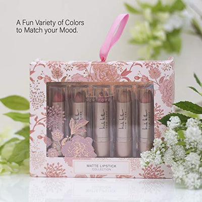 Nicole Miller 5 Pack Matte Lipstick Collection
