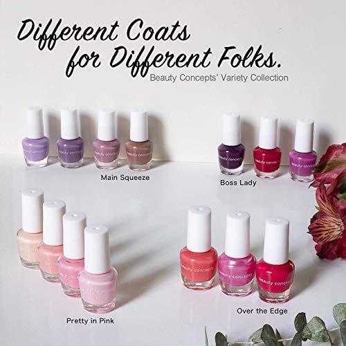 B.C. Beauty Concepts Nail Polish Set, 14 Mini Nail Polish Colors, Polish Kit for Fingernails and Toenails