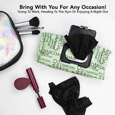 Body Prescriptions -2 Pack (60 Count Each) Charcoal Cleansing Facial Wipes