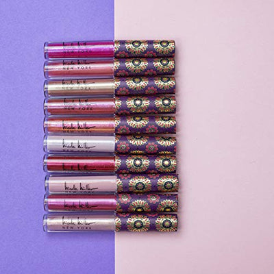 Nicole Miller 10 Pc Lip Gloss Collection, Shimmery Lip Glosses for Women and Girls, Long Lasting Color Lip Gloss Set with Rich Varied Colors