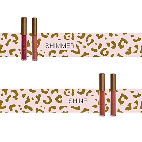 Nicole Miller Lip Gloss Collection- 4 Piece Lip Gloss Set in Pink Colors