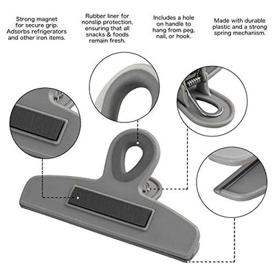 Cook with Color Set of Four Large Heavy Duty Bag Clips, 5