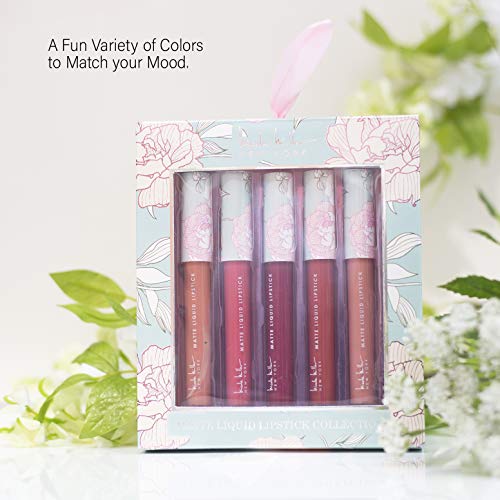 Nicole Miller 5 Pack Matte Liquid Lipstick Collection