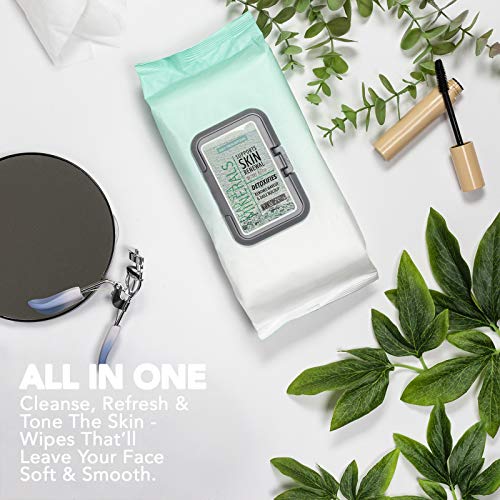 Body Prescriptions - 2 Pack (60 Count Each) Dead Sea Minerals Facial Cleansing Wipes