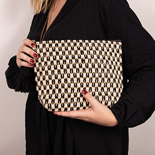 DwellStudio Vegan Clutch for Women -Wristlet, Purse, Woman's Hand Bag, Wallet, Beautiful Gift for Women