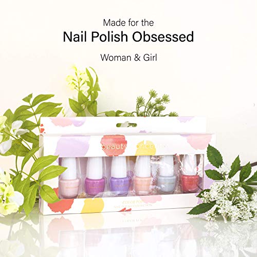 Beauty Concepts 6 Pack Color POP Nail Polish Collection - Quick Dry Nail Polish for Women and Girls