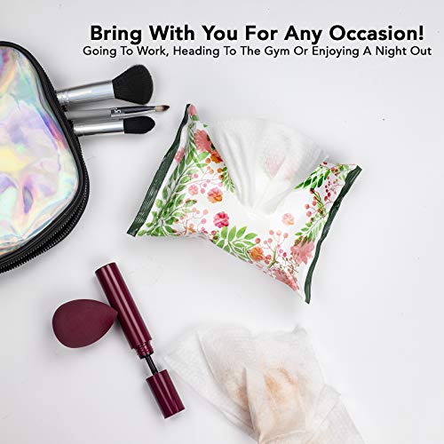 Nicole Miller 2 Pack (30 Count Each) Tea Tree and Mint Facial Cleansing and Make Up Remover Wipes