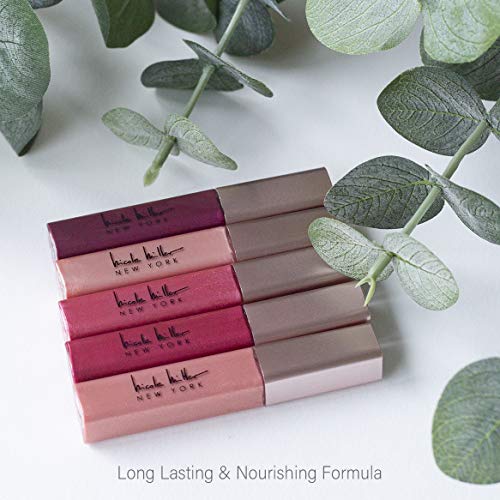 Nicole Miller 5 Pack Super Shine Lip Gloss Collection, Gift Set with Five Different Shade Lip Glosses