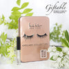 Nicole Miller Faux Eyelash Collection with Lash Glue in Tin Case, Set of Four False Lashes (Rose Gold Tin)