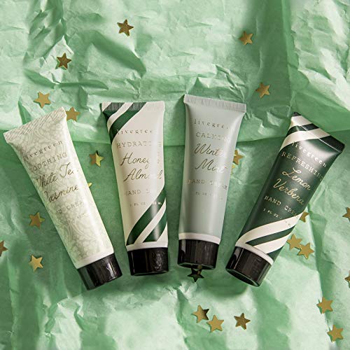 Aroma Therapy Cream Set in Honey & Almond, Winter Mint, White Tea Jasmine, and Lemon by Live Green