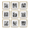 Sheffield Home Decor Collection- 9 Piece Square Picture Frame Set 12x12 in, Matted to 8x8