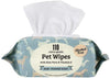 Precious Tails Pet Wipes (110 Count) - Extra Gentle Deodorizing Dog Grooming Wipes with Aloe Vera and Vitamin E, Alcohol Free - Baby Powder Scent