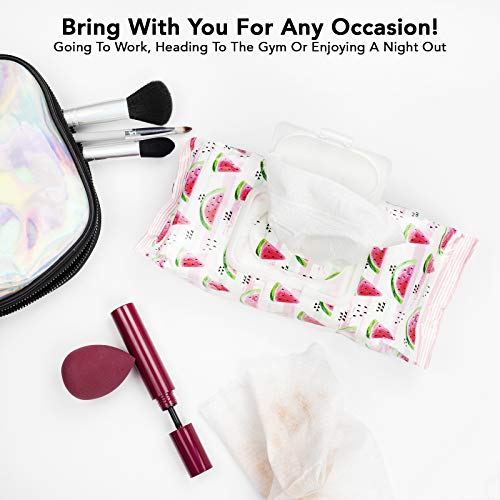 Beauty Concepts - 2 Pack (60 Count Each) Slice of Summer watermelon Detoxifying Facial Wipes