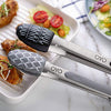 COOK with COLOR Food Tongs, Set of Two Cooking Tongs, 9