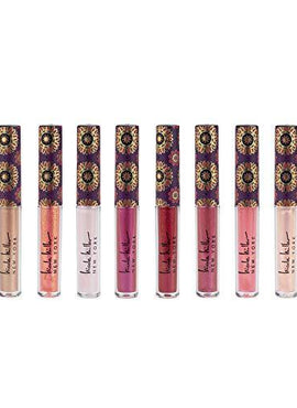 Nicole Miller 10 Pc Lip Gloss Collection, Shimmery Lip Glosses for Women and Girls, Long Lasting Color Lip Gloss Set with Rich Varied Colors