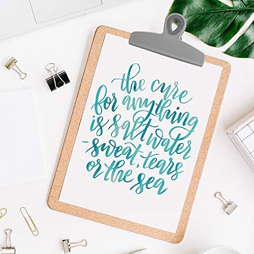 Cook with Color 8 Piece Bag Clips - 2 Large Heavy Duty Chip Clip and 6 Refrigerator Magnet Clips for Food Storage with Air Tight Seal Grip for Snack Bags and Food Bags (Black & White Collection)