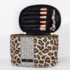 Nicole Miller Makeup Bag, Travel Toiletry Case, and Cosmetic Bag- Large Makeup Organizer with Top Handle (Animal Print)