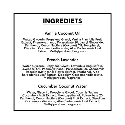 Body Prescriptions Makeup Remover Wipes Bulk, 3 Pack, 90 Facial Cleansing Cloths Removes Makeup, Mascara, Dirt and Oil (Cucumber Coconut Water, Vanilla Coconut Oil, French Lavender)