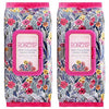 Beauty Concepts Face Wipes & Makeup Remover Wipes - 2 Pack (60 Count Each) of Gentle Facial Towelettes Flip Top Pack (Rosehip)