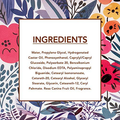 Beauty Concepts Face Wipes & Makeup Remover Wipes - 2 Pack (60 Count Each) of Gentle Facial Towelettes Flip Top Pack (Rosehip)