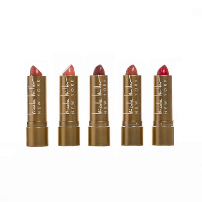 Nicole Miller Lipstick Collection- Five Piece Lipstick Set in Bright Colors
