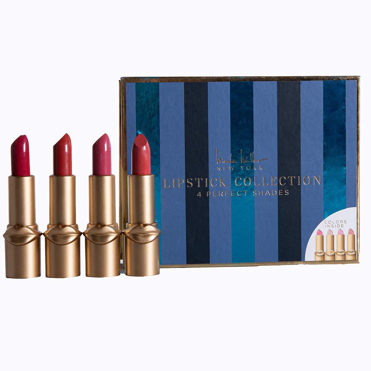 Nicole Miller Lipstick Collection- 4 Piece Lipstick Set in Pink Colors