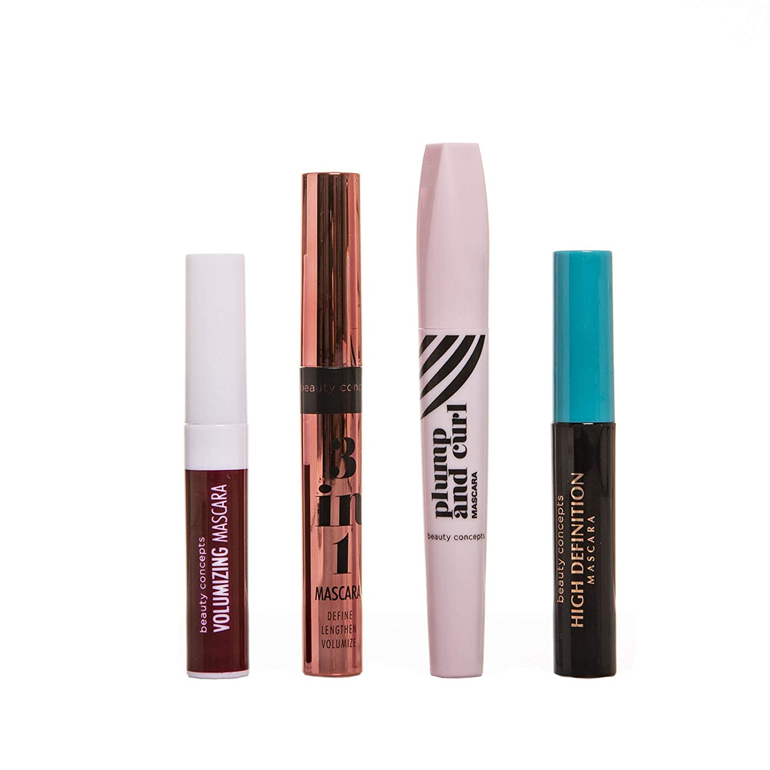 Beauty Concepts Cosmetic Collection- 4 Piece Mascara Set