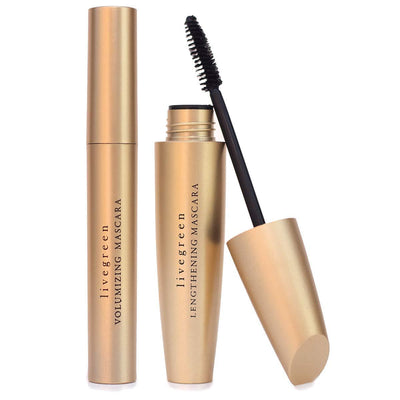 Live Green Mascara Collection, Lengthening and Volumizing 2 Piece Mascara Gift Set, Holiday Gift Set for Women and Girls