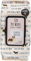 Precious Tails Pet Wipes (120 Count) - Extra Gentle Deodorizing Dog Grooming Wipes with Aloe Vera and Vitamin E, Alcohol Free - Fresh Scent (Live. Love. Wipe.)