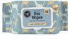 Precious Tails Pet Wipes (110 Count) - Extra Gentle Deodorizing Dog Grooming Wipes with Aloe Vera and Vitamin E - Baby Powder Scent