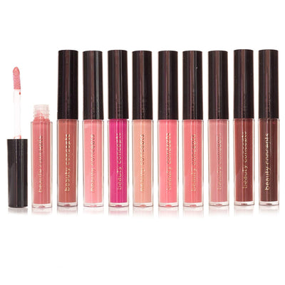 Beauty Concepts Lip Gloss Collection- 10 Piece Lip Gloss Set in Nude Colors