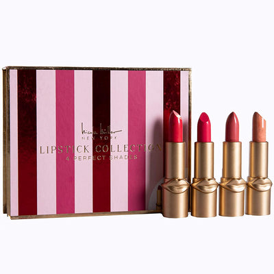 Nicole Miller Lipstick Collection- 4 Piece Lipstick Set in Bright Colors