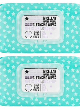 Dr. Wellness - 2 Pack (60 Count Each) Micellar Water Facial Cleansing Wipes