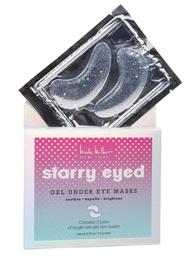 Nicole Miller Gel Under Eye Masks- Soothing Single Use Under Eye Patches for Puffy Eyes and Dark Circles, Set of 5 Pairs