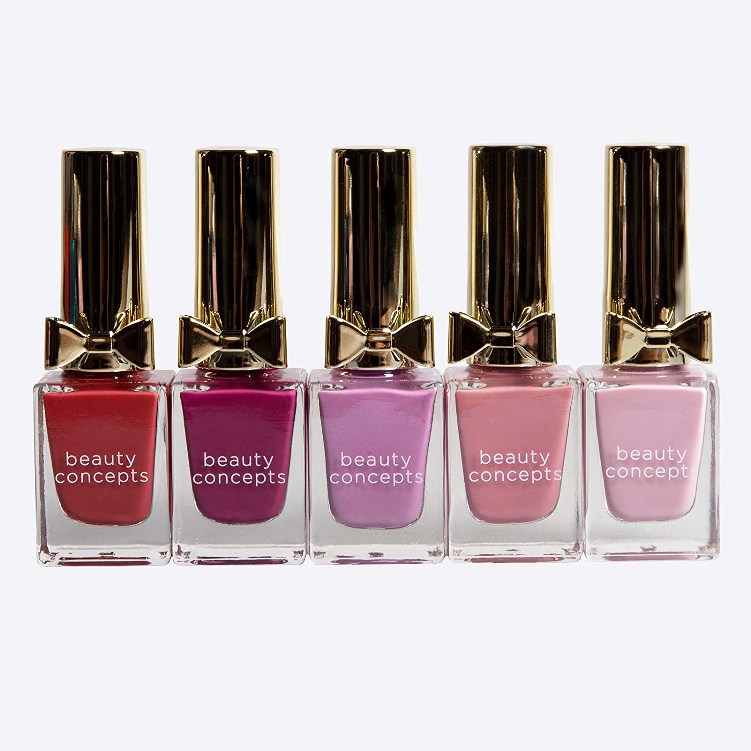 Beauty Concepts Holiday Nail Polish Gift Set- 5 Piece Nail Polish Set in Gift Box