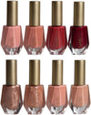 Nicole Miller Nail Polish Collection- 8 Piece Nail Polish Set in Dark Pink Colors