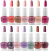 B.C. Beauty Concepts Nail Polish Set - 14 Mini Nail Polish Colors, Polish Kit for Fingernails and Toenails